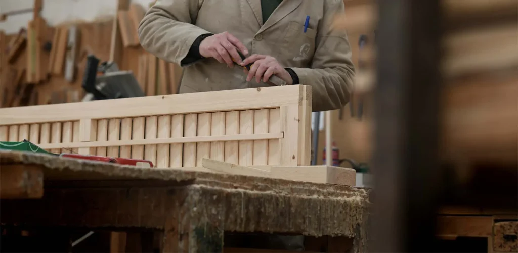Trabajando las Persianas mallorquinas de madera