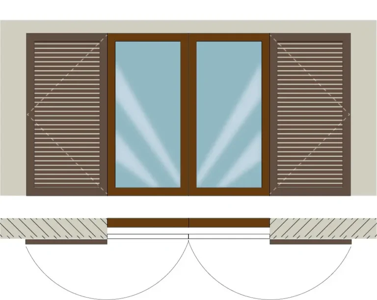 persianas mallorquinas de madera abatible 2 hojas individual