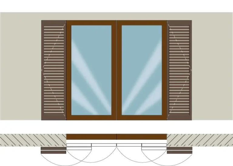 persianas mallorquinas de madera abatible 4 hojas